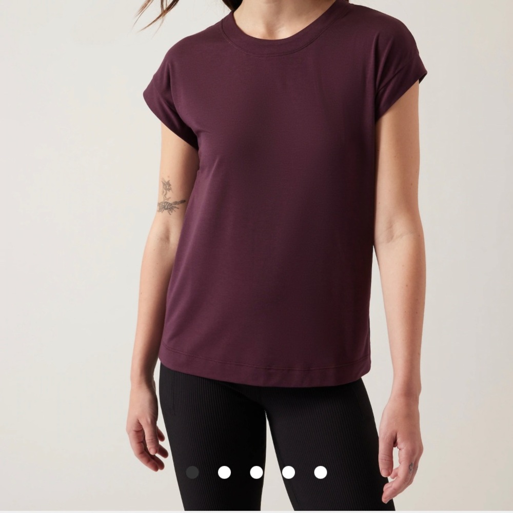 Athleta Practice Muscle Tee Size: Large